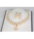 SET424 - Pearl necklace earrings set